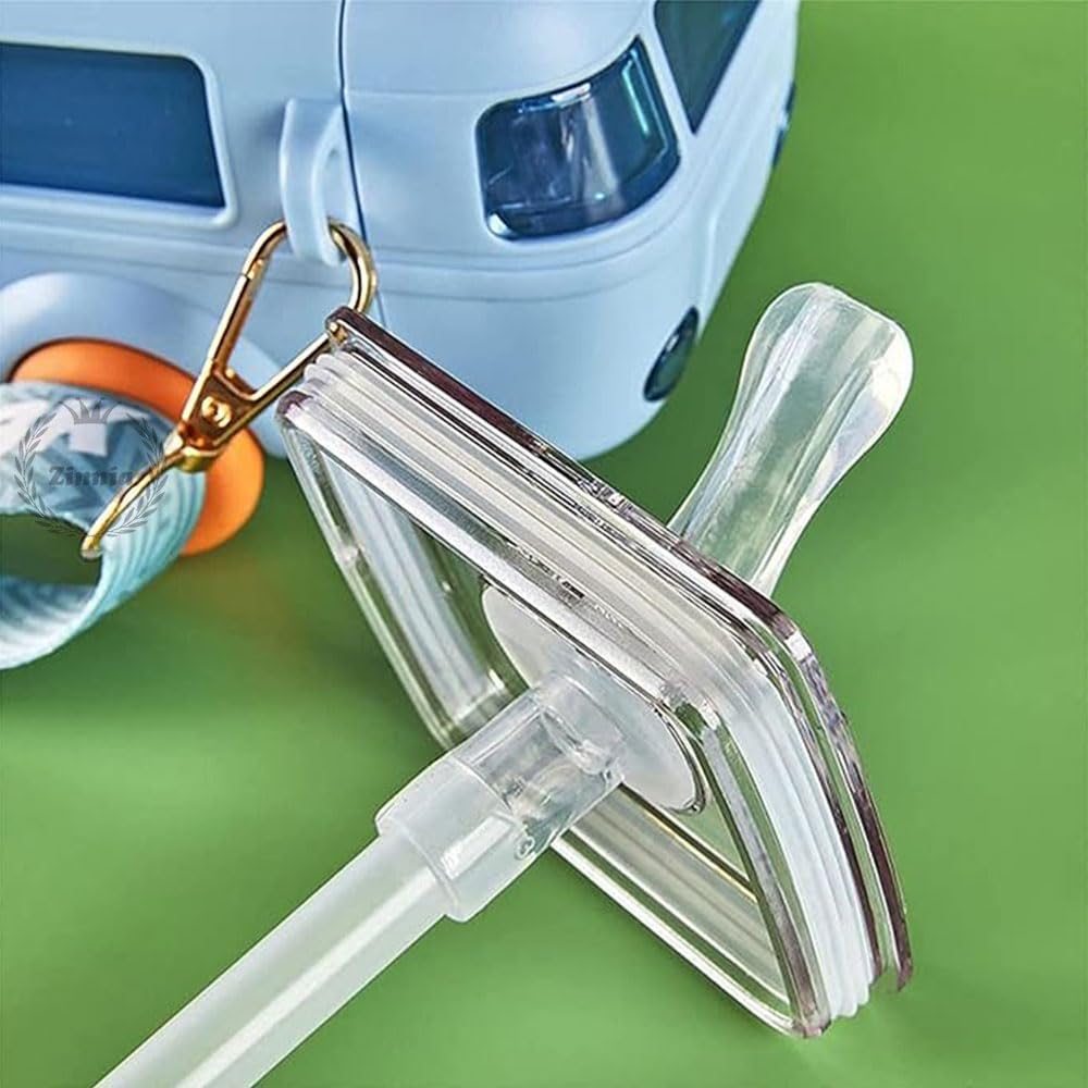 Bus Shape Water Bottle For Kids, Leak-Proof & Adjustable Shoulder Strap Kids Sipper Water Bottle For Boys & Girls, Portable Bus Water Bottle With Straw For Kids School (500 ML)