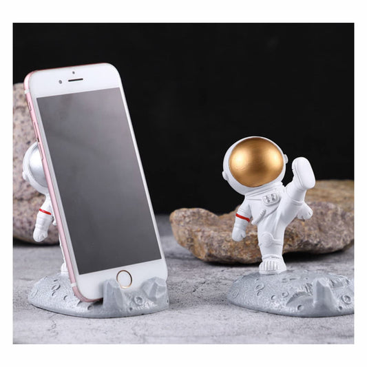 stronaut Mobile Holder | Showpiece for Home Decor | Fun 3D Design Holder for Office/Desk/Table | Cell Phone Stand | Mobile Accessories (Pack of 1,Multicolor)