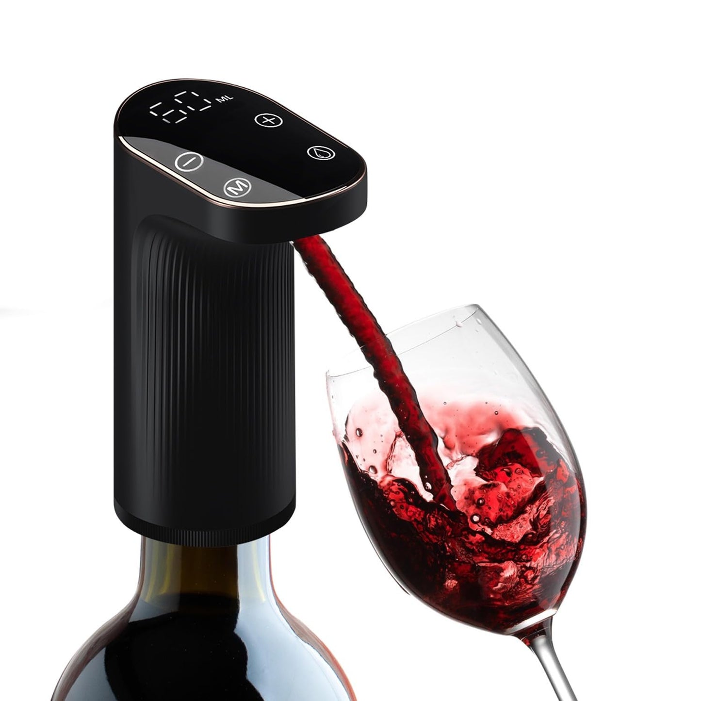 Alcohol and Wine DispenserPeg Measurer Dispenses 1-999ML with Instant Wine Aeration and Self Cleaning