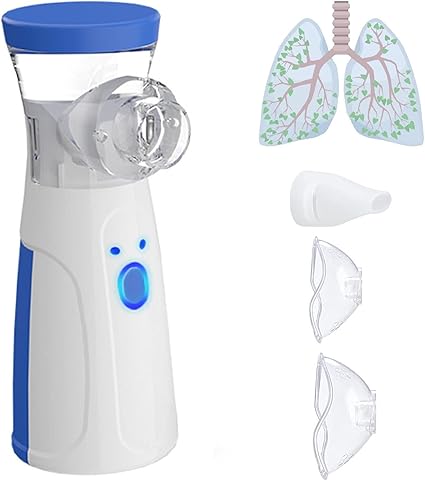 Portable Handheld Nebulizer For Breathing Problems Lightweight, Travel Friendly For Adults & Kids