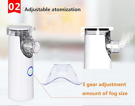 Portable Handheld Nebulizer For Breathing Problems Lightweight, Travel Friendly For Adults & Kids