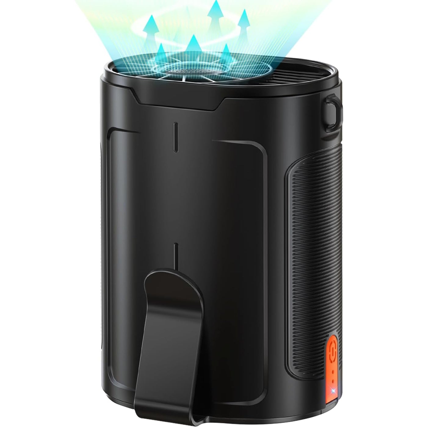 AI Portable Fan Rechargeable, 4 Speeds 6600RPM Strong Airflow, Personal Waist Fan with up to 25H of Working Time, Hands-Free Hanging Neck Fan, Wearable Belt Fan for Camping, Outdoor, Jobsite