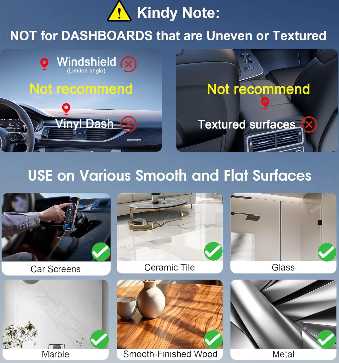 2025 Magnetic Car Mount with Ultra Vacuum Suction Cup – 360° Rotatable Dashboard & Windshield Holder for iPhone 16 15 14 13 12, Samsung Galaxy, Android – Black