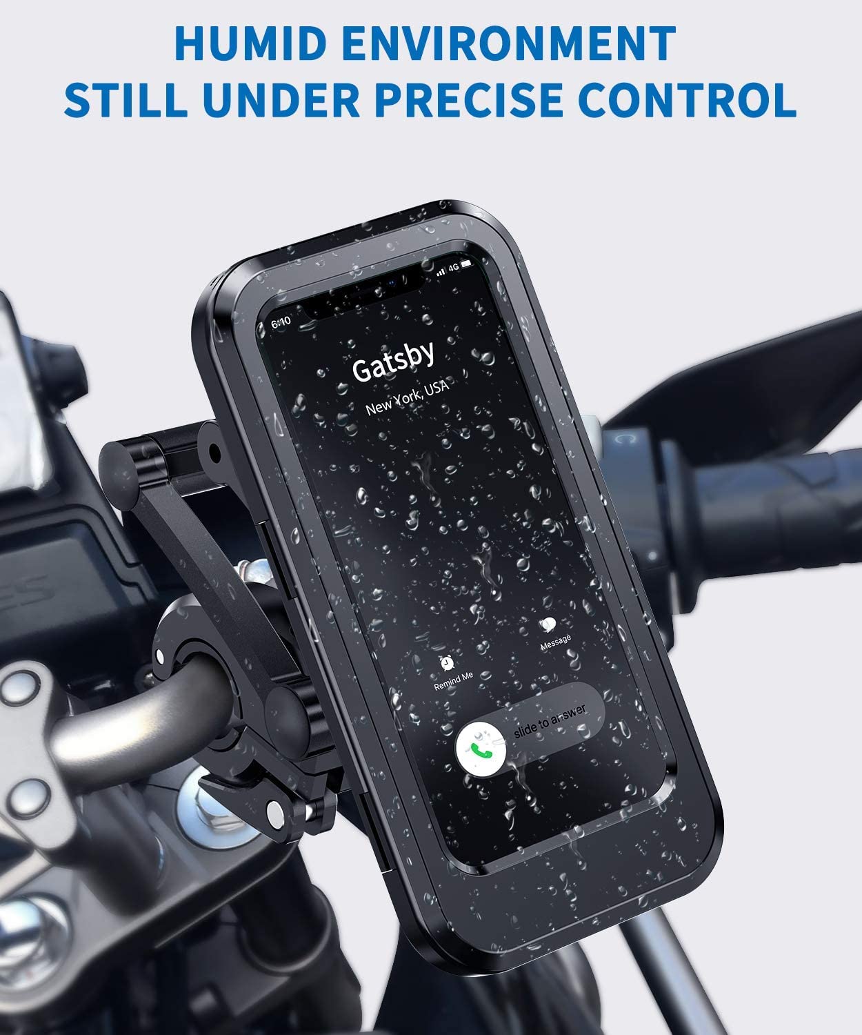Waterproof Bicycle Motorbike Handlebar Phone Holder,