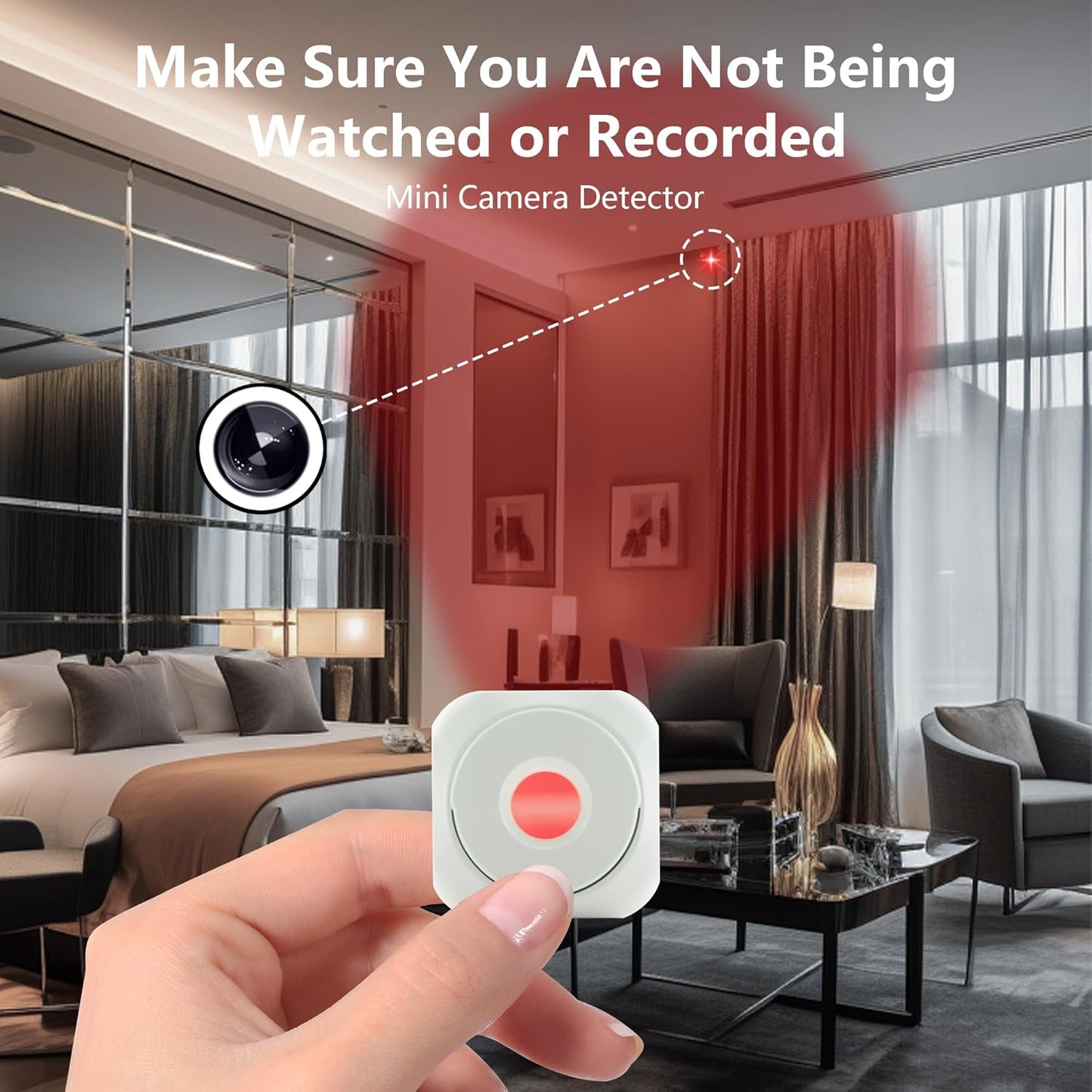 Portable Hidden Camera Detector with Double Lights Modes