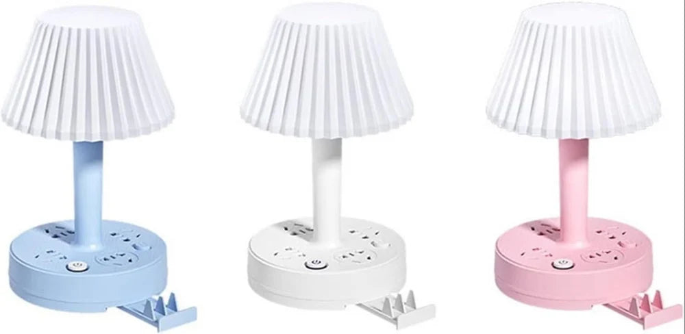 Bedside Lamp Multi-function Conversion Socket Table Lamp USB Plug-in Board Creative