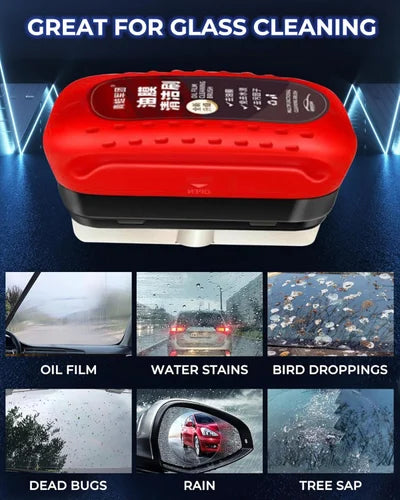 Oil Film Cleaning Brush Hydrophobic Glass Coating, All-in-One Oil Film Remover for Car Windshields