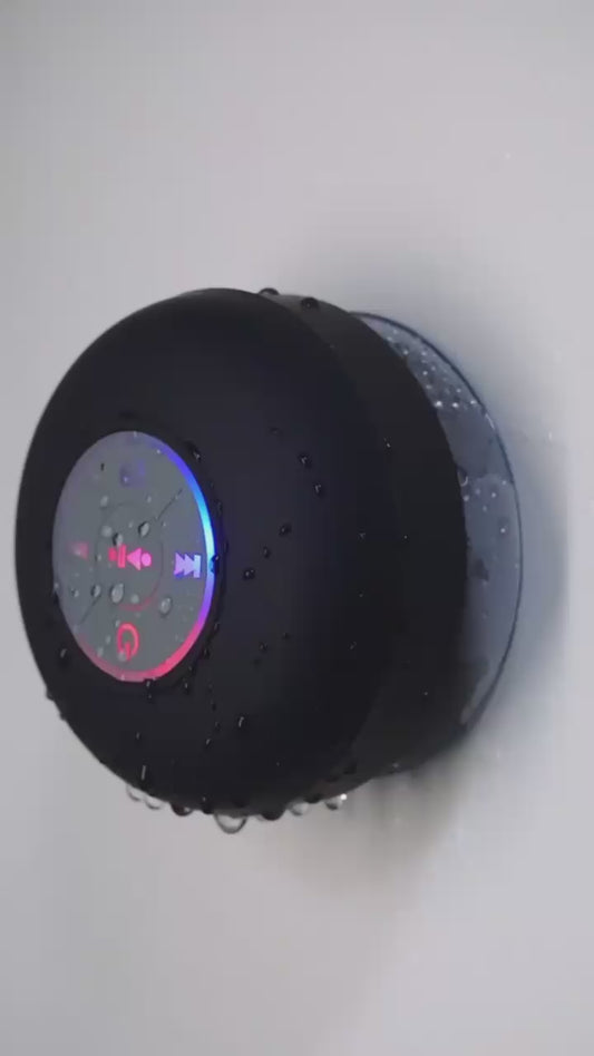 Bluetooth Shower Speaker, Portable Bluetooth Speaker Surround Sound, Waterproof Wireless Speaker with Suction Cup