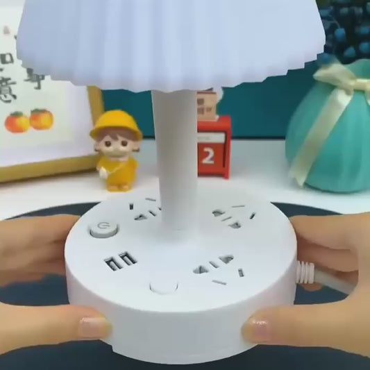 Bedside Lamp Multi-function Conversion Socket Table Lamp USB Plug-in Board Creative