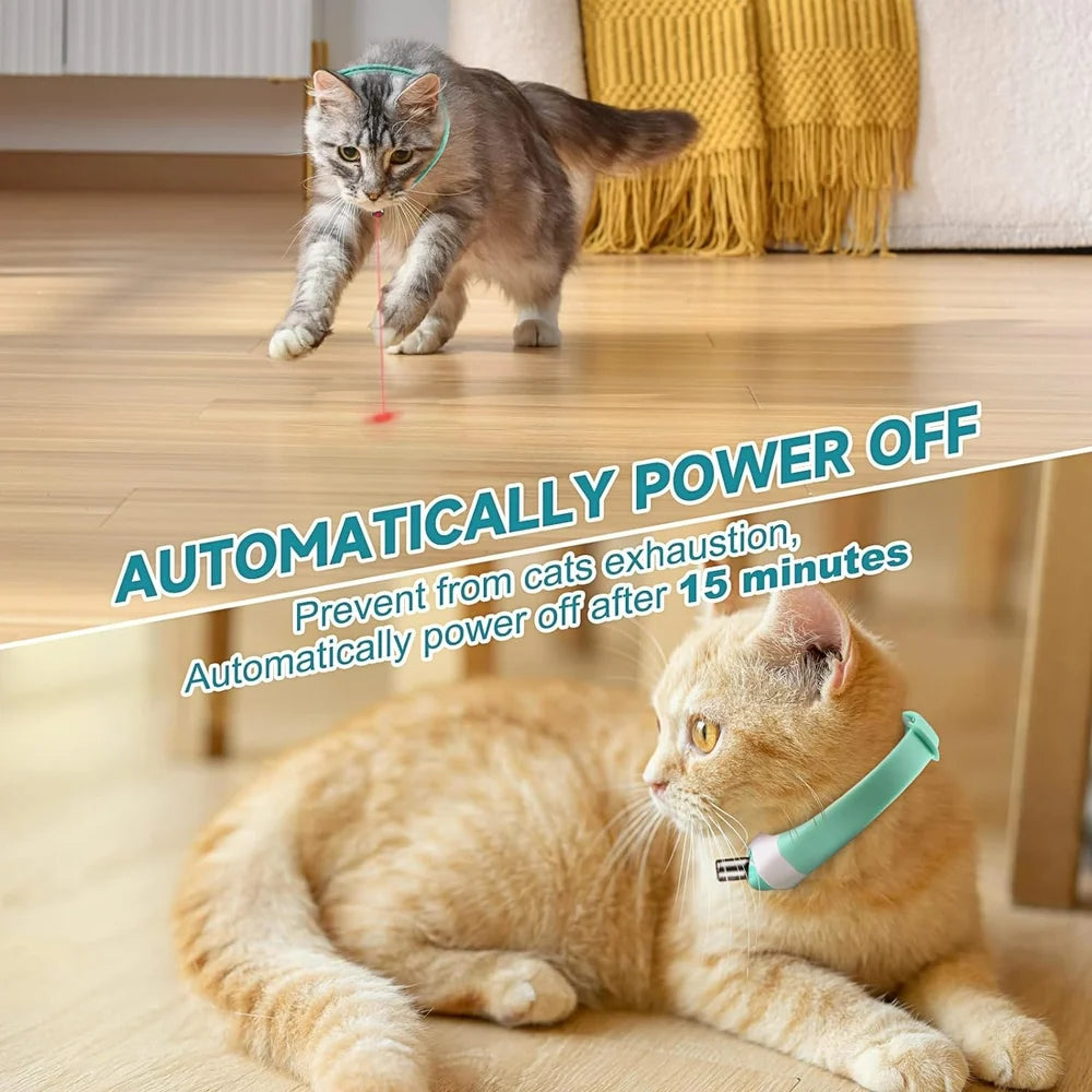 Wearable Automatic Cat Toys with LED Lights